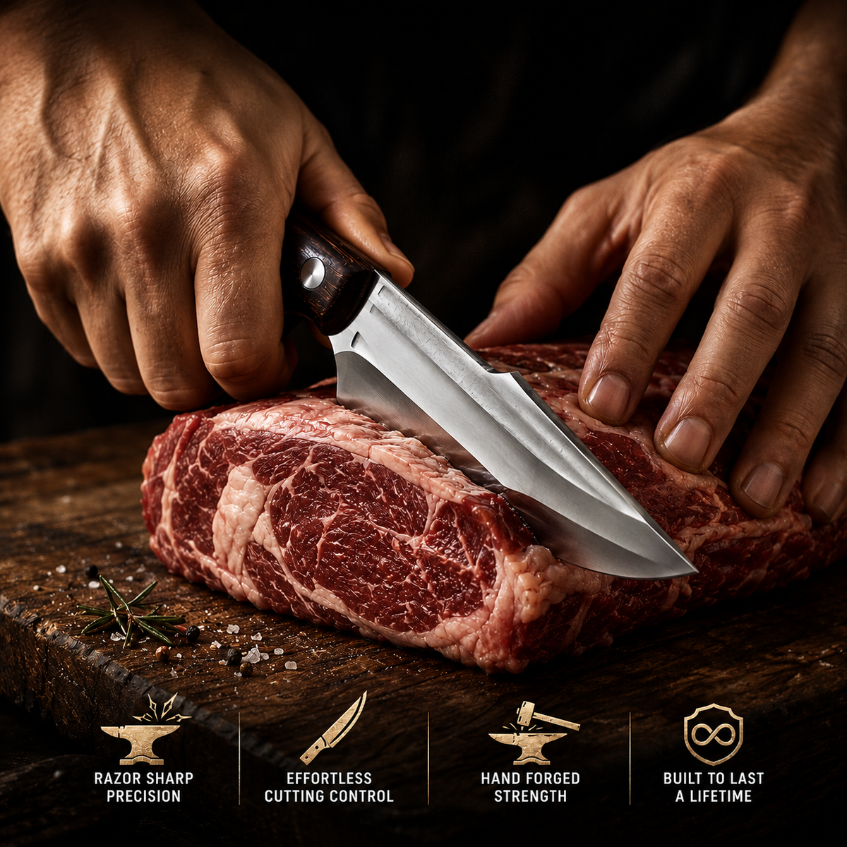 TALUS RIDGE™ | Hand-Forged Outdoor Knife | Buy 1 Get 1 Free